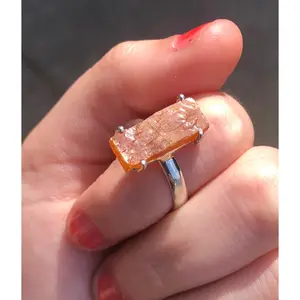 Orange Kyanite Ring Size 9
