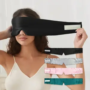 Real Silk Eye Mask, Full Coverage Soft Fabric, Smooth Texture, Safe Skin-Friendly, Comfortable Fit, Reusable Ice Pack, Sleep Aid Tool