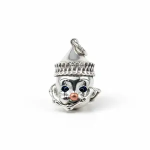 Sneaky Clown Pendant - Blinks When Unwatched | Cool Interactive Jewelry for Teens & Young Adults, Unique Metal Necklace with Mechanical Wink, Edgy Fun Accessory for Daily Wear body  necklace
