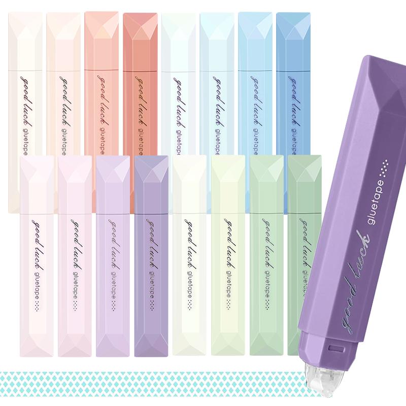 Glue tape roller Scrapbooking Double Sided Tape Roller, 4-Pack Craft Adhesive Glue Runner - Multipurpose Journaling Supplies for Scrapbooking, Gift Wrapping, Photo Mounting, School Office & Crafts, back to school