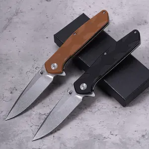 Portable Tactical Folding Knife for Hiking & EDC，Textured G10 Handle Folding Knife, Must-Have Gear for Outdoor Adventures & Bushcraft