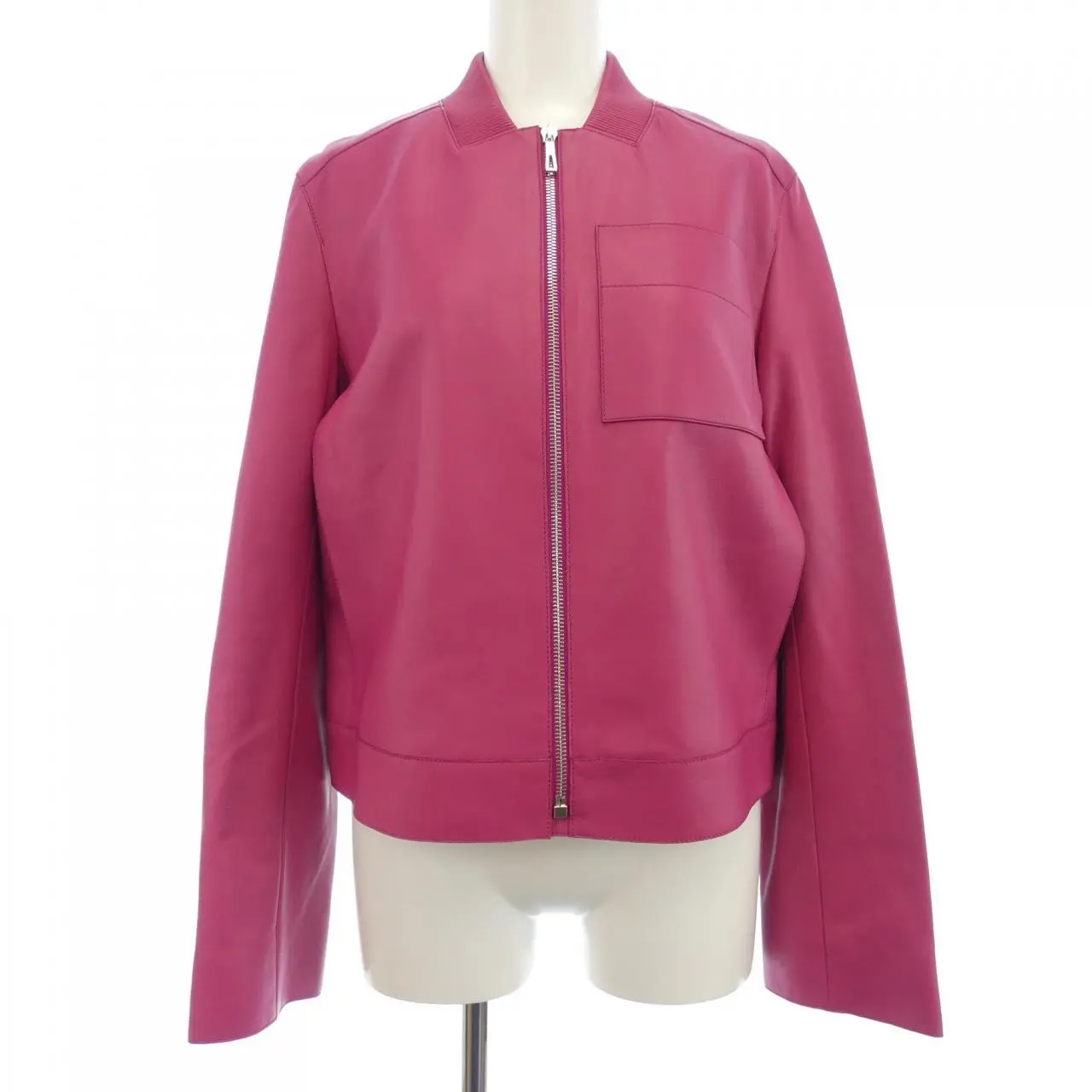 Pre-owned HERMÈS Lambskin Small Leather Goods Hermes Lamb Leather Jacket