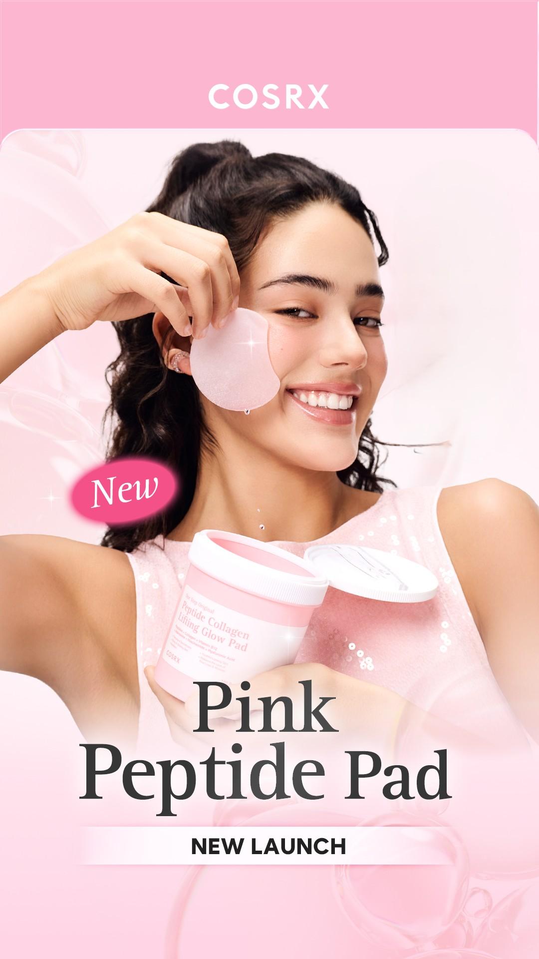 [COSRX Official] Peptide Collagen Lifting Glow Pad | Firming & Anti-Aging Toner Pads for Elasticity & Radiance |