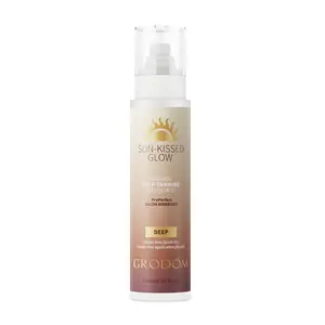 【SummerVibes】GRODOM Self Tanning Mist for Body, Face and Hands - Non-Sticky, Streak-Free, Paraben & Phthalate Free, Lightweight, Cruelty-Free, Vegan Sunless Tanner For All Skin Types Flesh Scent: No Fake Tan Smell! - Hydrating Mist For A Gradual Tan