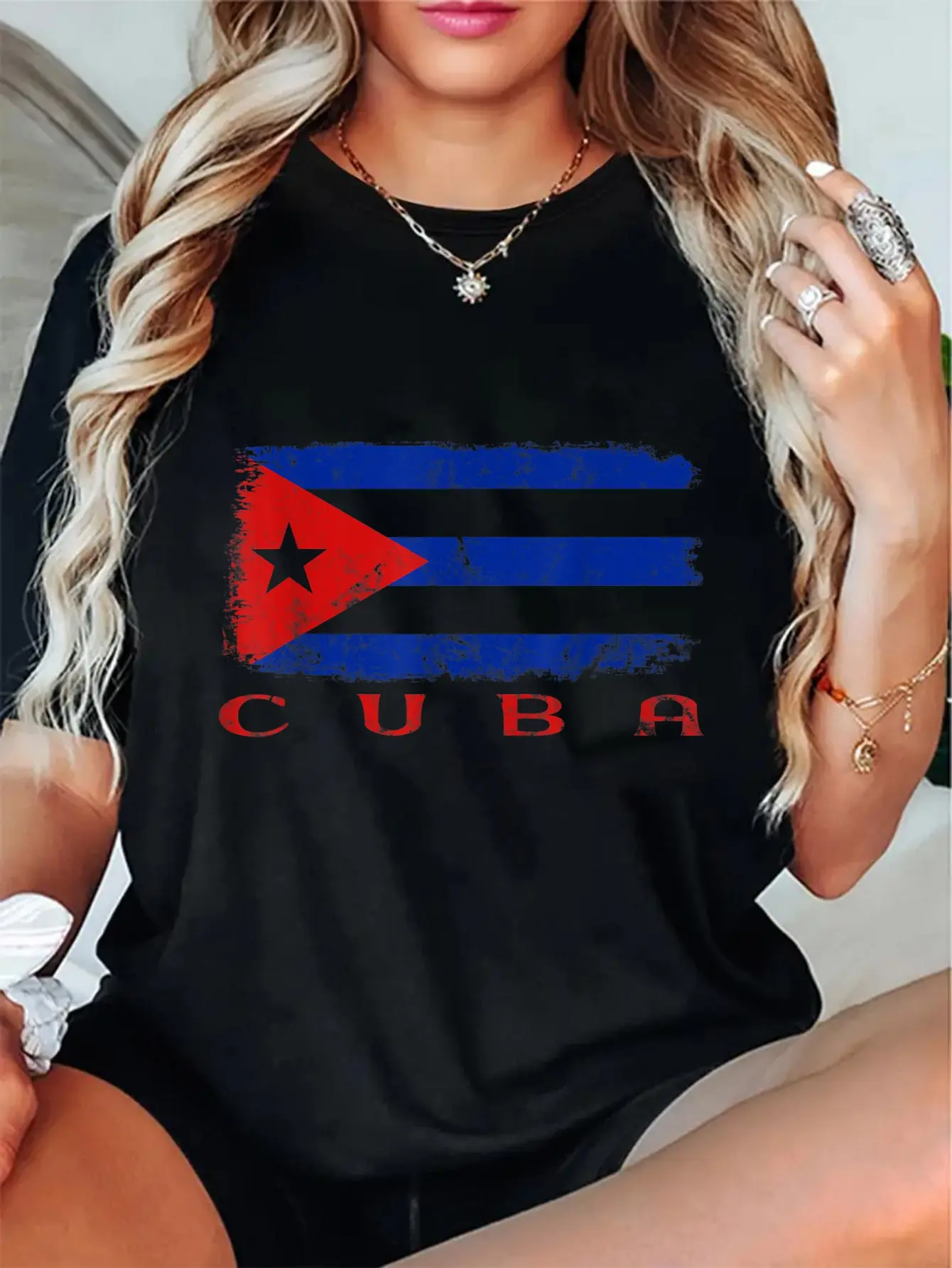 100% Cotton Unisex Cuban Flag, Cuba Pride, Cuba Travel, Proud Cuban, Cuba Flag T-Shirt