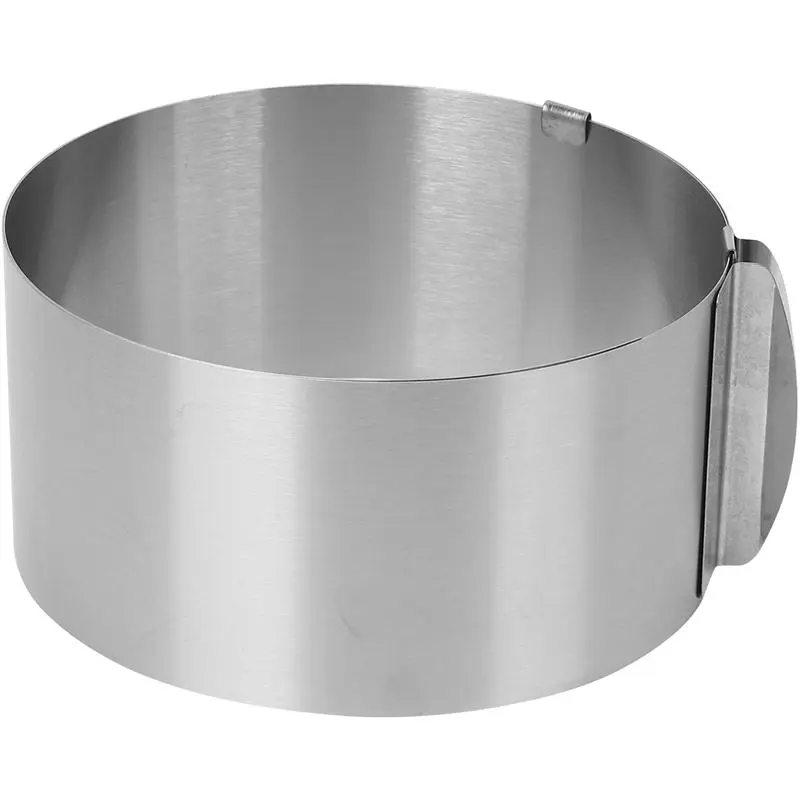 Adjustable Round Stainless Steel Cake Ring Mold, 6-12 in Reusable Bakeware Tool for Cake Mousse Making & Decorating – Cycling Leisure & Outdoor Recreation Equipment Accessory