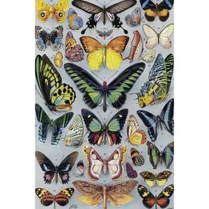 Vintage Butterflies (77 Pieces) Mini Wooden Photo Puzzle
