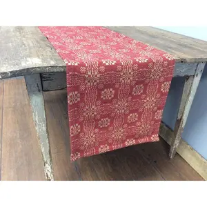 Table Square in Red/Tan - 34" by Gettysburg