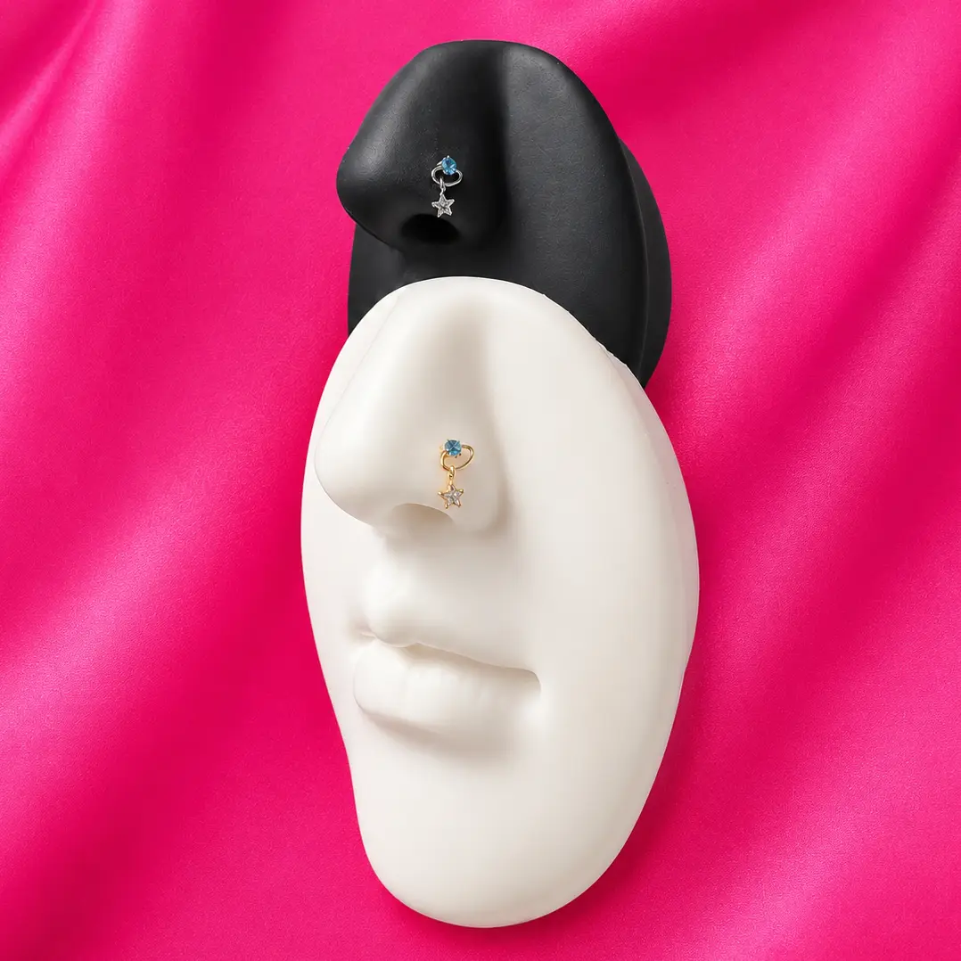 *Customize* Titanium Universe Nose Ring/ Labret