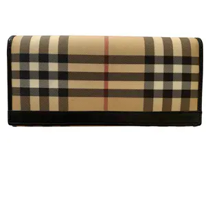 Pre-owned BURBERRY Wallet Small Leather Goods Authentic with COA