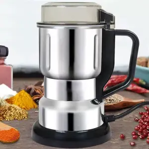 Portable Stainless Steel Multifunctional Electric Grinder, High-Power Coffee Grinding Tool, Multifunctional Food-Grade Fast-Grinding Electric Coffee and Grain Grinder, Gift Espresso Maker Espresso Machine
