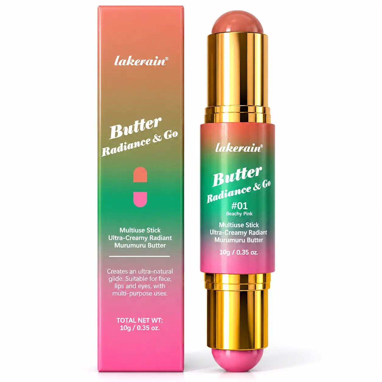 Butter Radiance & Go Multi-Use Blush Stick | Creamy Lip& Cheek Tint | Blendable, Lightweight & Natural Glow|4Shades makeup