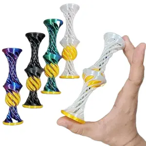 3D Printed  Rotating Pyramid Spiral Cone Impossible Pyramid Sculpture Square Pillar Helix