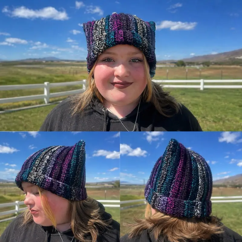 Crochet Cat-Ear Beanie
