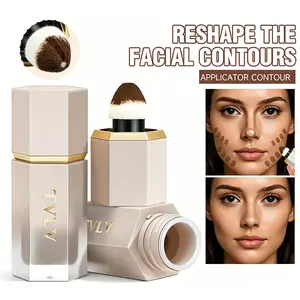 Long-Lasting Liquid Contour Stick with Applicator Cream-to-Liquid Face Sculpting Cream Lightweight Natural Finish for Women Buildable Bronzer Contour Great Summer Makeup Gift for Daily Wear
