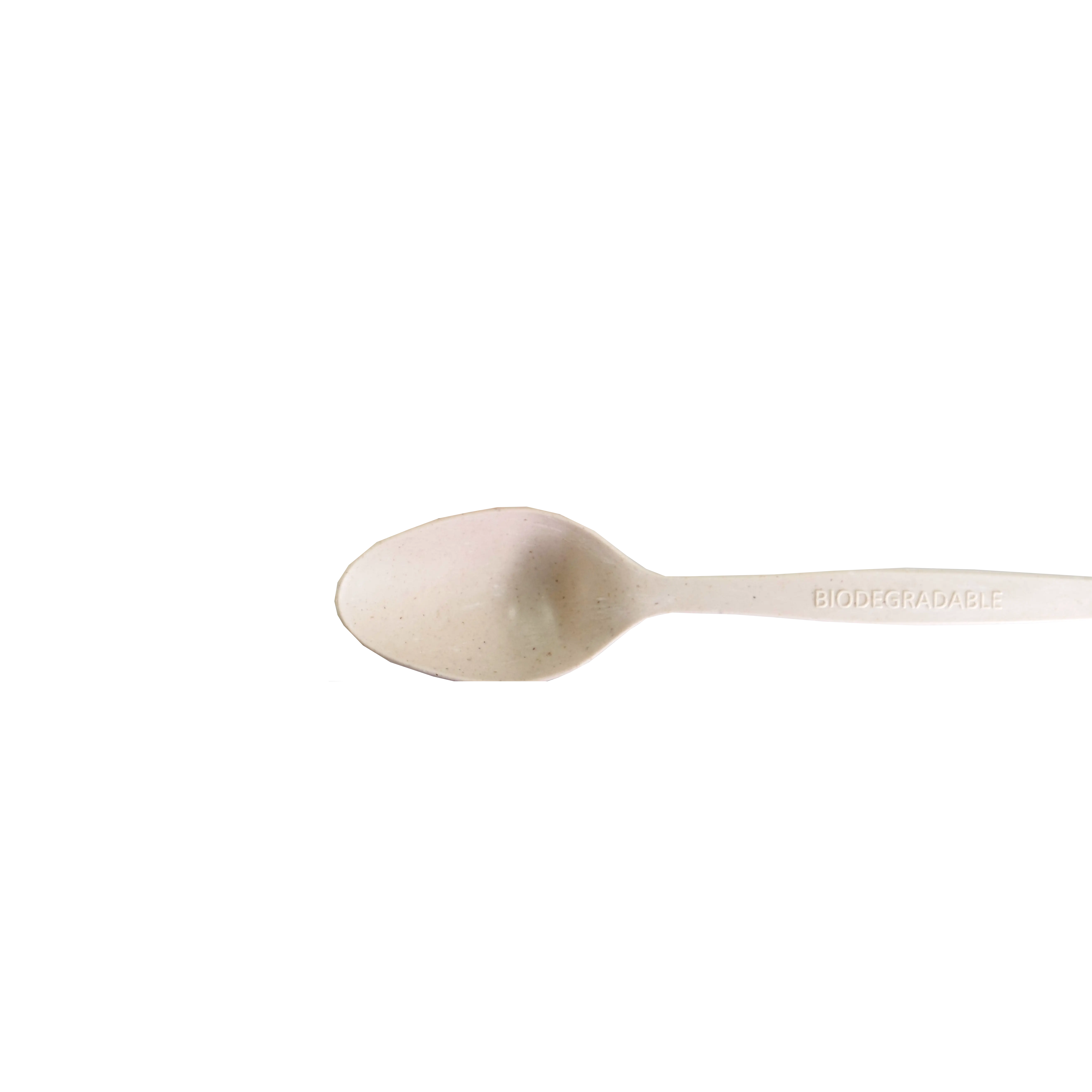 HARSHU Eco-Friendly Cornstarch 6.5” Disposable Spoon Set (100 per pack)