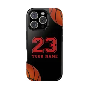 Personalized iPhone Basketball Name & Initials/Number Case