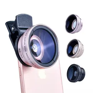 Wide Angle Lens Camera for IPhone Universal Fit Macro Lens High Quality 4k Resolution 2 in 1 Camera Extension iPhone Accessories