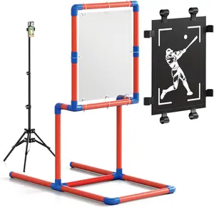 Joxpring upgraded Baseball Strike Zone Target for Plastic Balls Compatible with Wiffle Ball and Blitzball Pitching Training Strike Zone Target Set Up and Assemble Easily