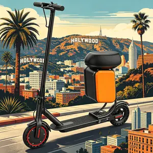 A Premium Adult Electric Scooter, 350W Motor, 19MPH Top Speed, Foldable Design, Adjustable Seat, Carry Bag, App Control for Commuting