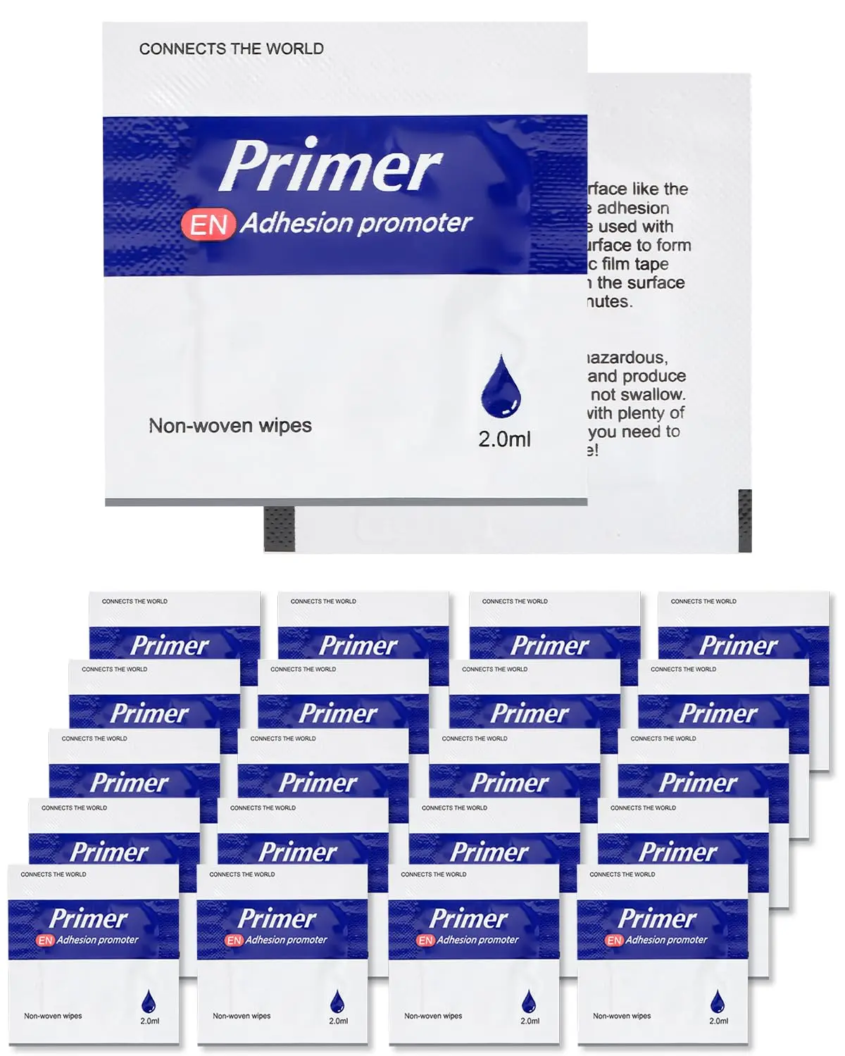 20 count Adhesion Promoter, Double Tape Primer Increase High Performance Adhesion Promoter for Automotive,  Furnishings, Toys,  Products, DIY, Etc