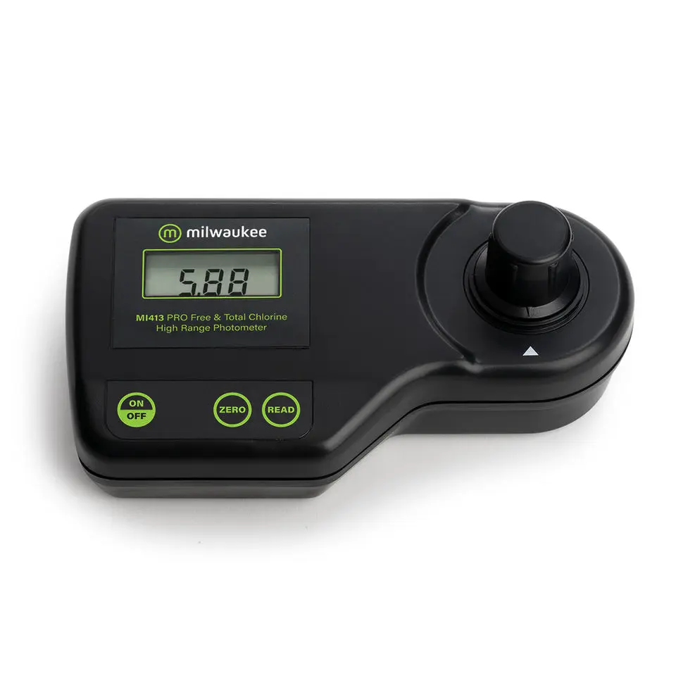 Milwaukee MI413 High Range Free Chlorine PRO Photometer for Water Analysis