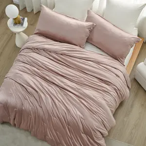 Satin Summer - Coma Inducer Oversized Comforter Set - Bronzed Blush