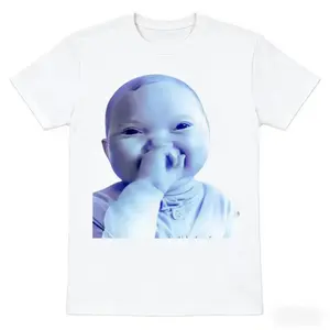 👶[Graphic Tee]Funny AI Baby Meme T-Shirt – Viral Laugh Trend Tee, Cute Baby Holding Meme Graphic, Unisex Cotton Top for Boys, Girls, Teens & Adults, Casual Party Outfit, TikTok Viral Humor, USA Made, Birthday & Gift Idea, Viral Internet Meme Shirt