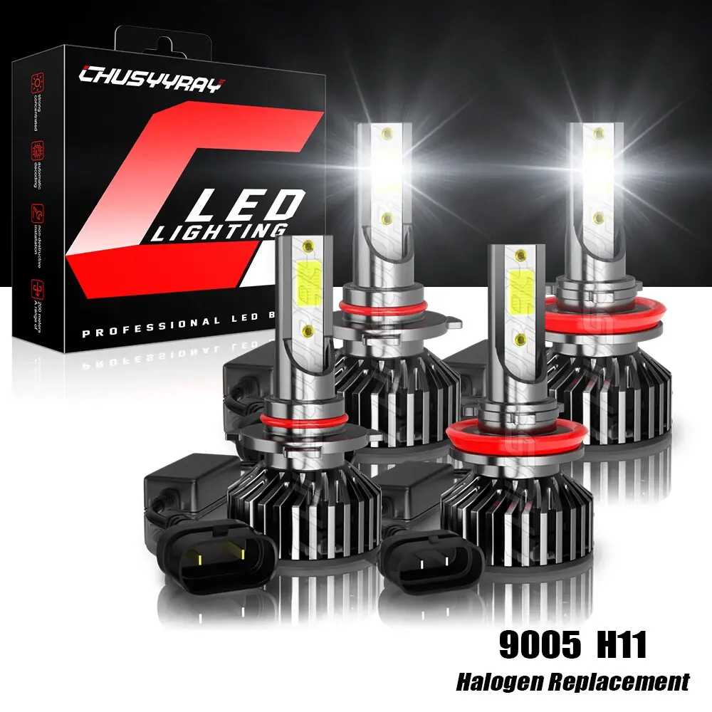 For Honda Accord 2008 2009 2010 2011 2012 2013 2014 2015 4x led headlight hi/lo beam bulbs kit Vehicle Upgraded Enhance Precise Fit Low Beam