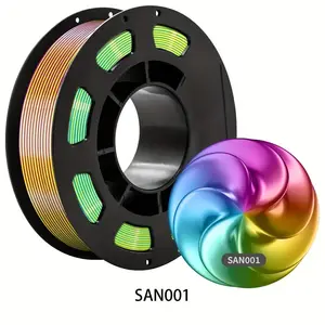 Filajoy3d Silk Texture Three-Color Gradient Pla Filament 1.75mm 250g, High Precision Smooth Finish, Craftsmen Dedicated Material