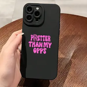 Black TPU Smartphone Cover, Protective Tech Accessory with Confidence Print, Compatible with iPhone 17/16/15/14/13/12/11 Pro Max, Device Protection, Elegant Mobile Phone Accessory, Ideal Gift for Loved Ones