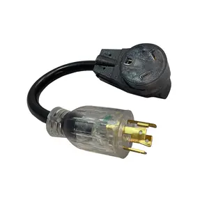 Reliance AC30RV 30A 125V Color Connect Adapter Cord L14-30 Plug TT30 Connector
