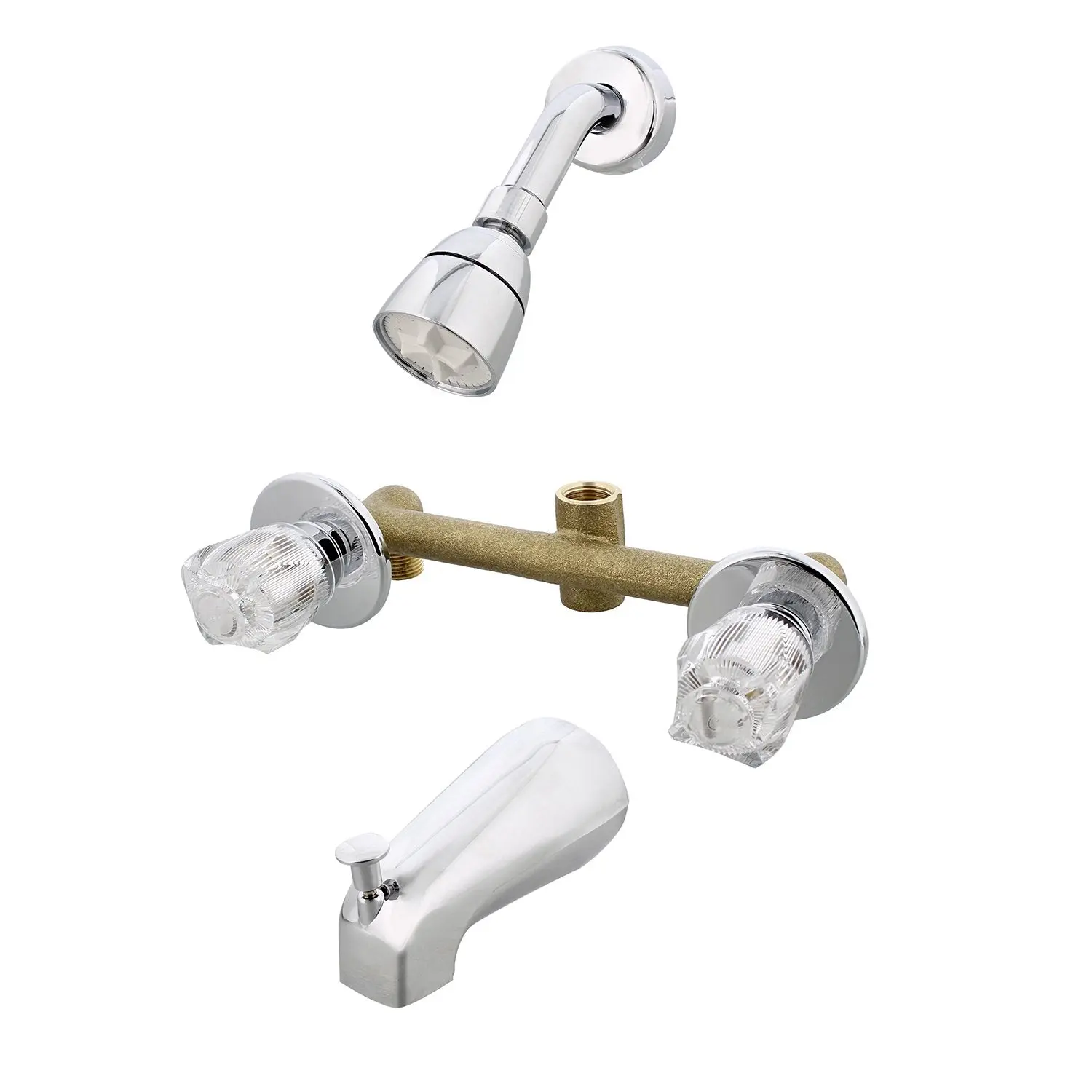 Empire Faucets J228AF-E Mobile Home 8" Chrome 2-Handle Tub & Shower Faucet with Diverter