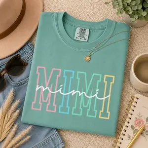 Comfort Colors Mimi Shirt, Mimi T-Shirt, Mimi Tee, Cute Mimi Shirt, Gift for Mimi, Grandma Gift, Grandmother Shirt, Grandma Mimi Gigi Tee