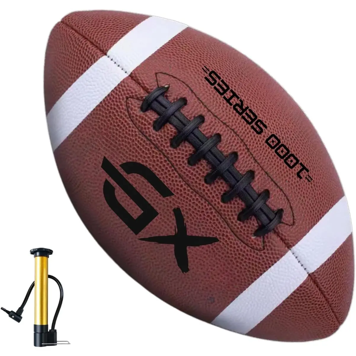 Official Size 7 Football, Durable Strong Grip Leather Football for Adults Youth, Outdoor Sports Training Game Ball Ideal for Football Lovers Athletes school footballs