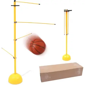 Kids Basketball Training Equipment Training Lever Dribble Stick Adjustable Height Basketball Dribble Trainer Equipment,for Home, Gym, Stadium, Etc
