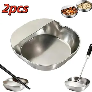 304 Stainless Steel Spoon Rest, Multipurpose Kitchen Utensil Holder, Self-Standing Ladle Holder, Stable Base, Countertop Spoon Rest