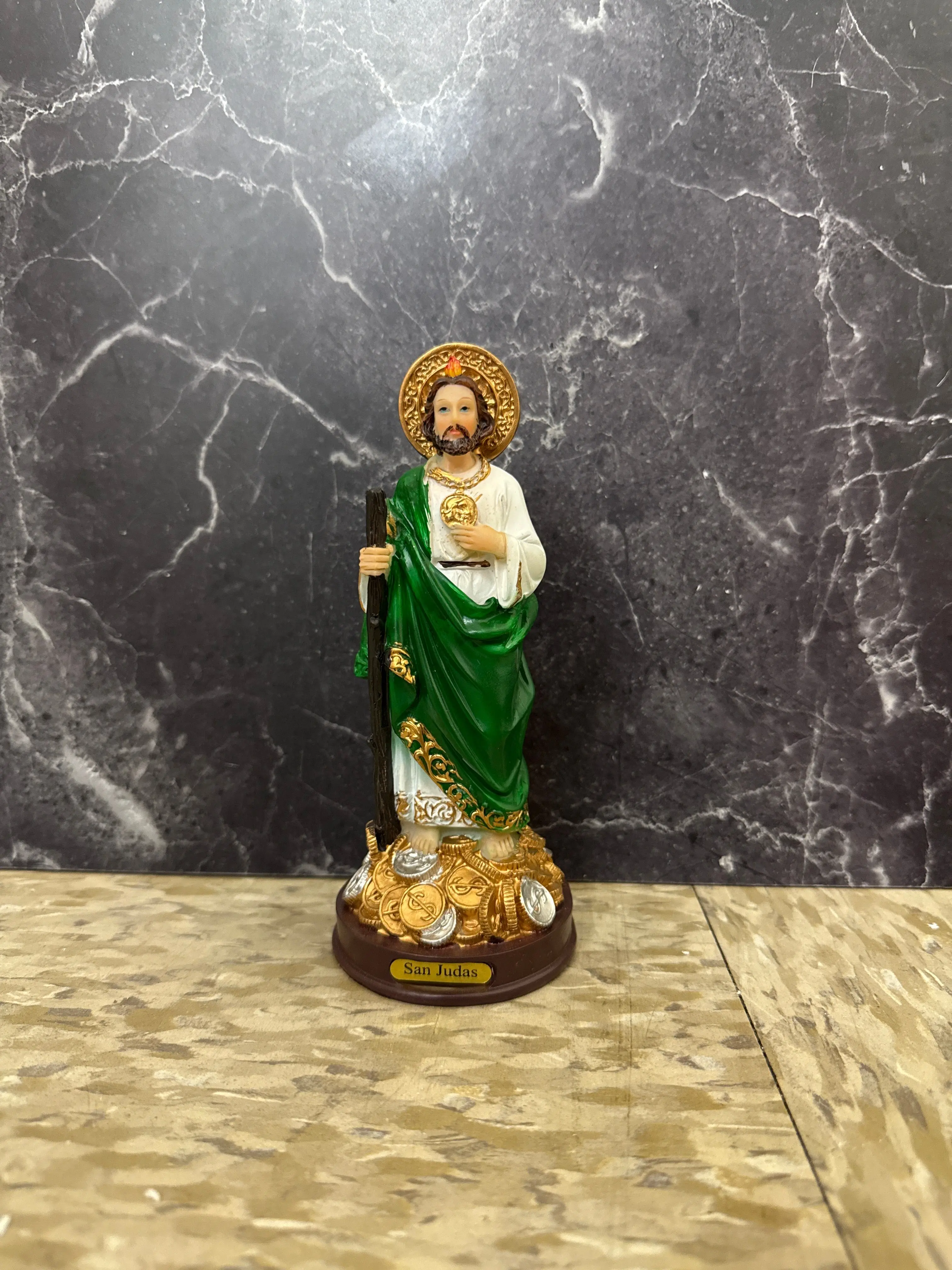 San Judas Tadeo Statue – Patron Saint of Impossible Causes & Financial Help 7”