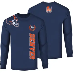 Men Football Home Team Long Sleeve Shirt - Denver