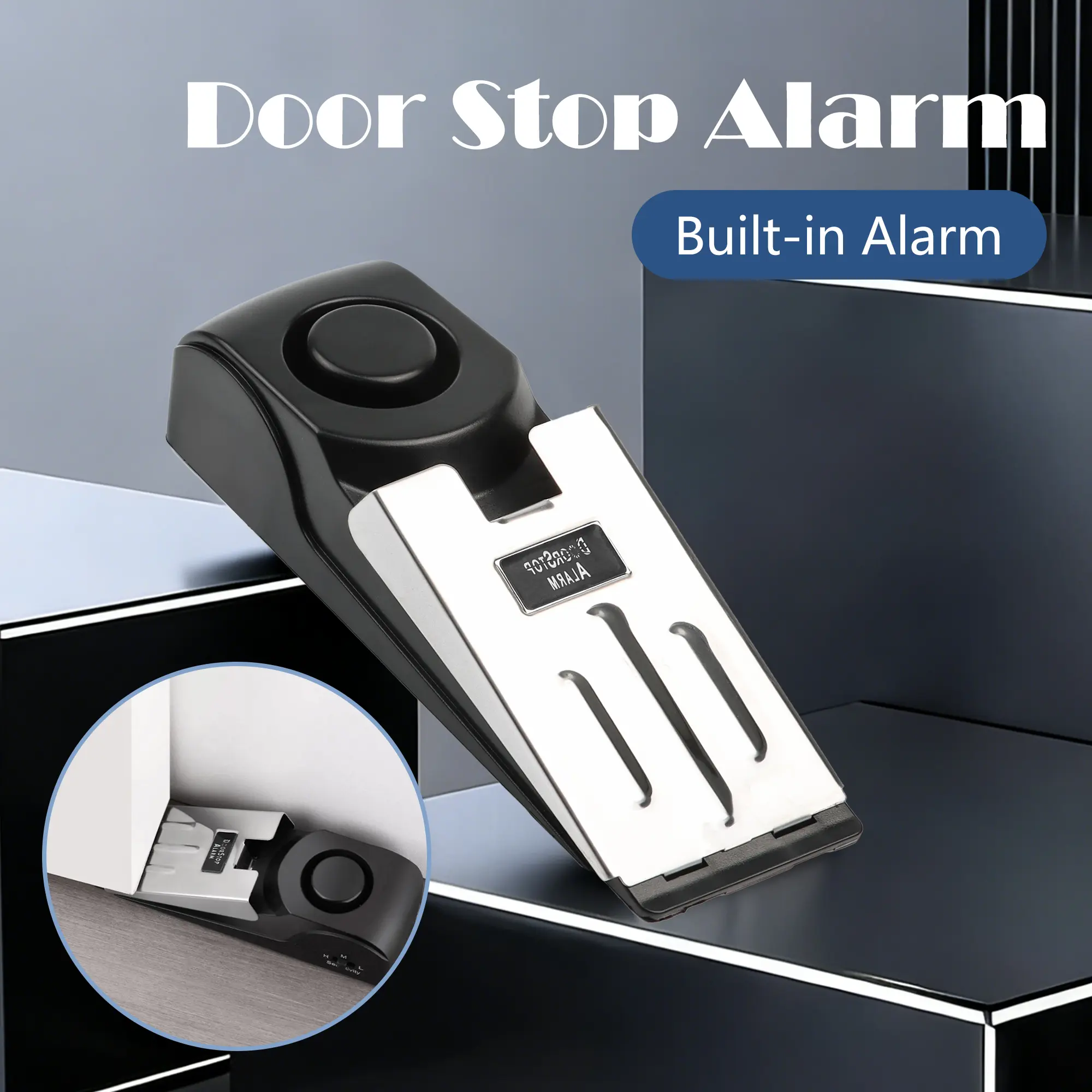 Door Intrusion Alarm (1 Count) - Home Apartment Security System, Door Window Guardian, Loud Alert for Intruders, Suitable for Clean Surfaces, Apartment Door Security