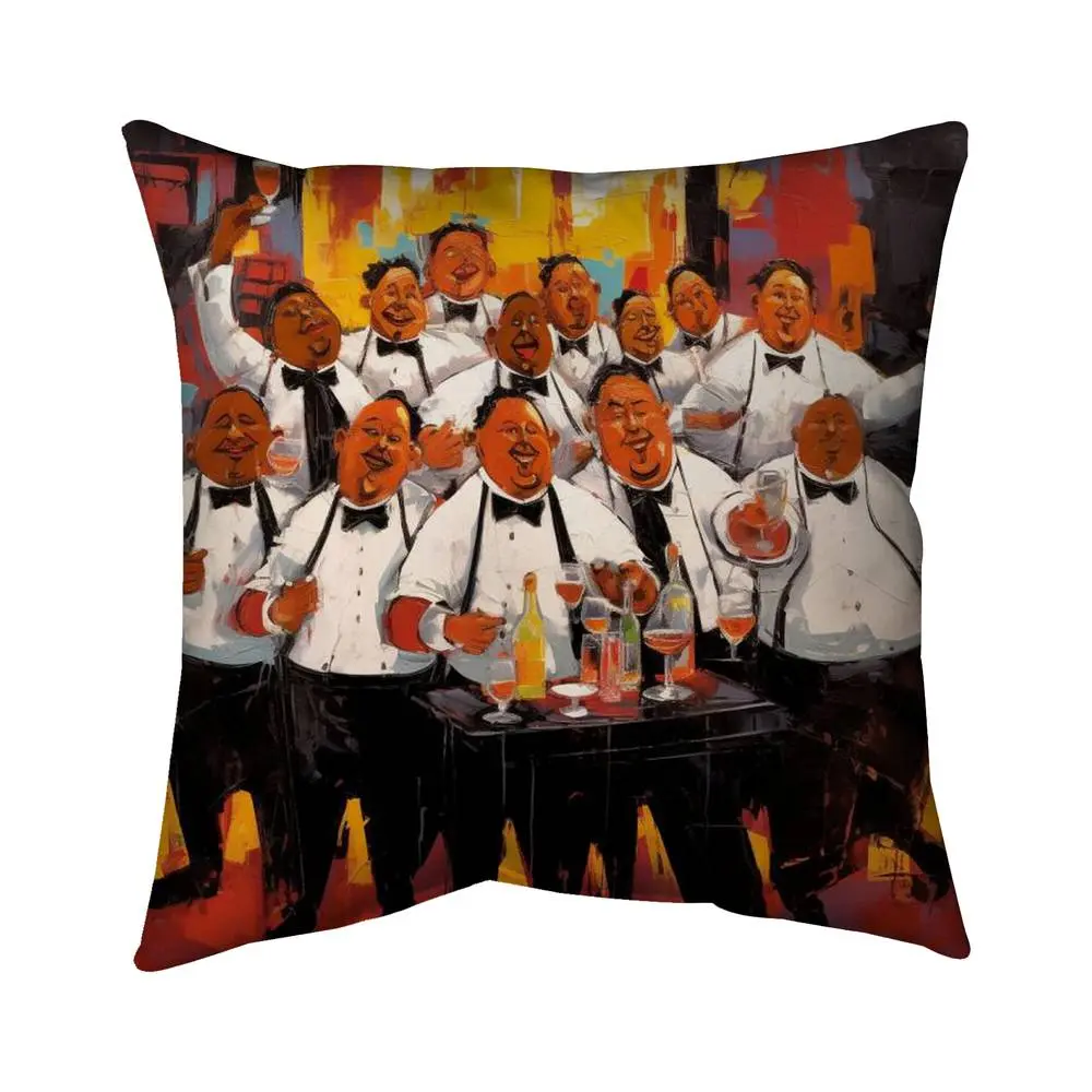 Begin Home Decor 5543-1616-GA140 16 x 16 in. The Good Evening Kitchen Food Yellow Pillow - Home Decor