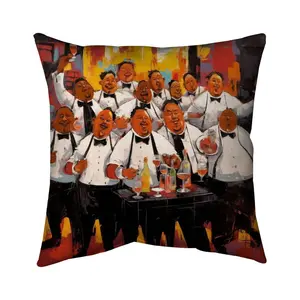 Begin Home Decor 5543-1616-GA140 16 x 16 in. The Good Evening Kitchen Food Yellow Pillow - Home Decor