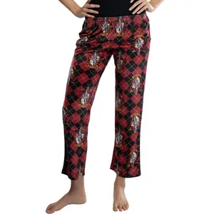 Harry Potter Juniors Hogwarts Houses Crest Cropped Lounge Pants Pajamas