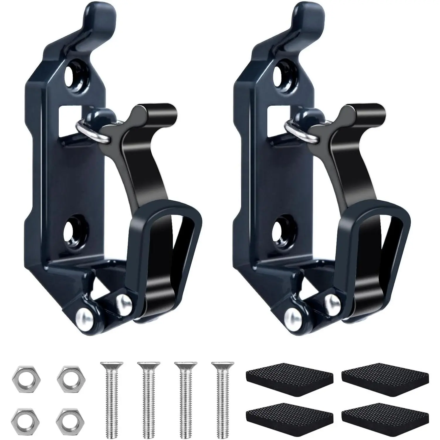 2Pcs Shovel Mount for Roof Rack, Metal Rubber Clamp Mounting Brackets Kit, Shovel Holder for Truck, Car Accessories for Boats,Military Equipment,Overlanding Gear, Quick Release Axe Tool Holder