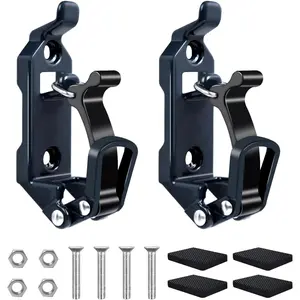 2Pcs Shovel Mount for Roof Rack, Metal Rubber Clamp Mounting Brackets Kit, Shovel Holder for Truck, Car Accessories for Boats,Military Equipment,Overlanding Gear, Quick Release Axe Tool Holder