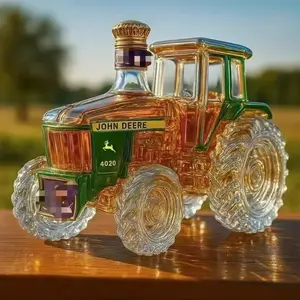 Handmade High Borosilicate Glass Bottle, Tractor Shape, Whiskey, Brandy, Xo, Tequila, Dispenser, Bar Decor, 1pc 2026 New Design
