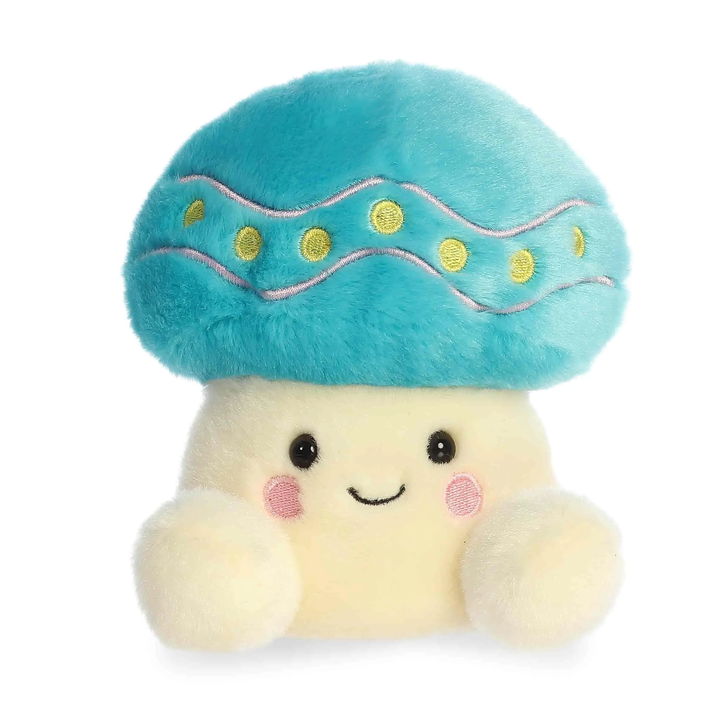 Palm Pals Adorable Dipper Easter Mushroom 5 inch Blue Mini Soft Plush Collectable Stuffed Animal