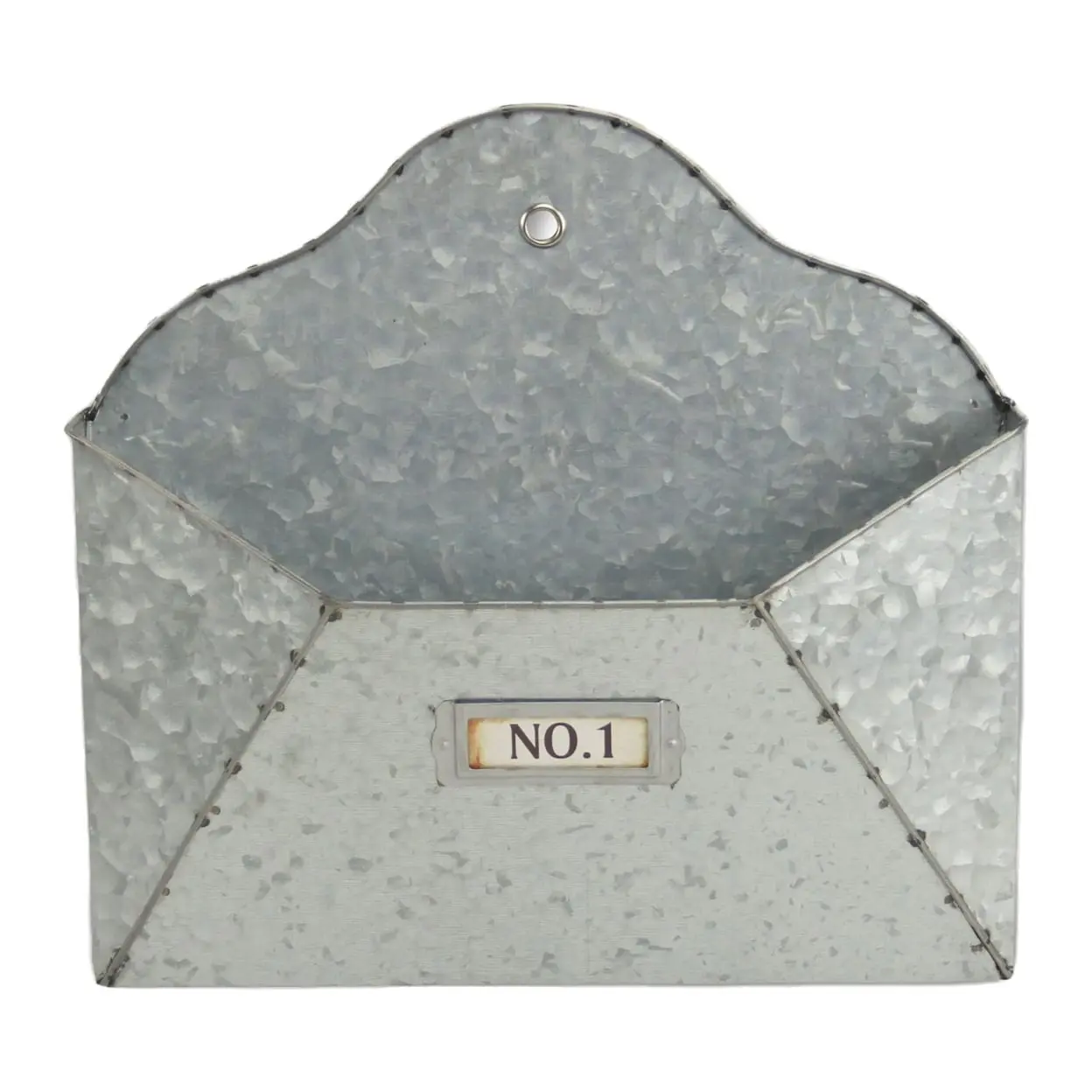 Cheungs 5430 Hangable Metal Wall Hanging Letter Box, Home Organiser with Racks for Room Decor