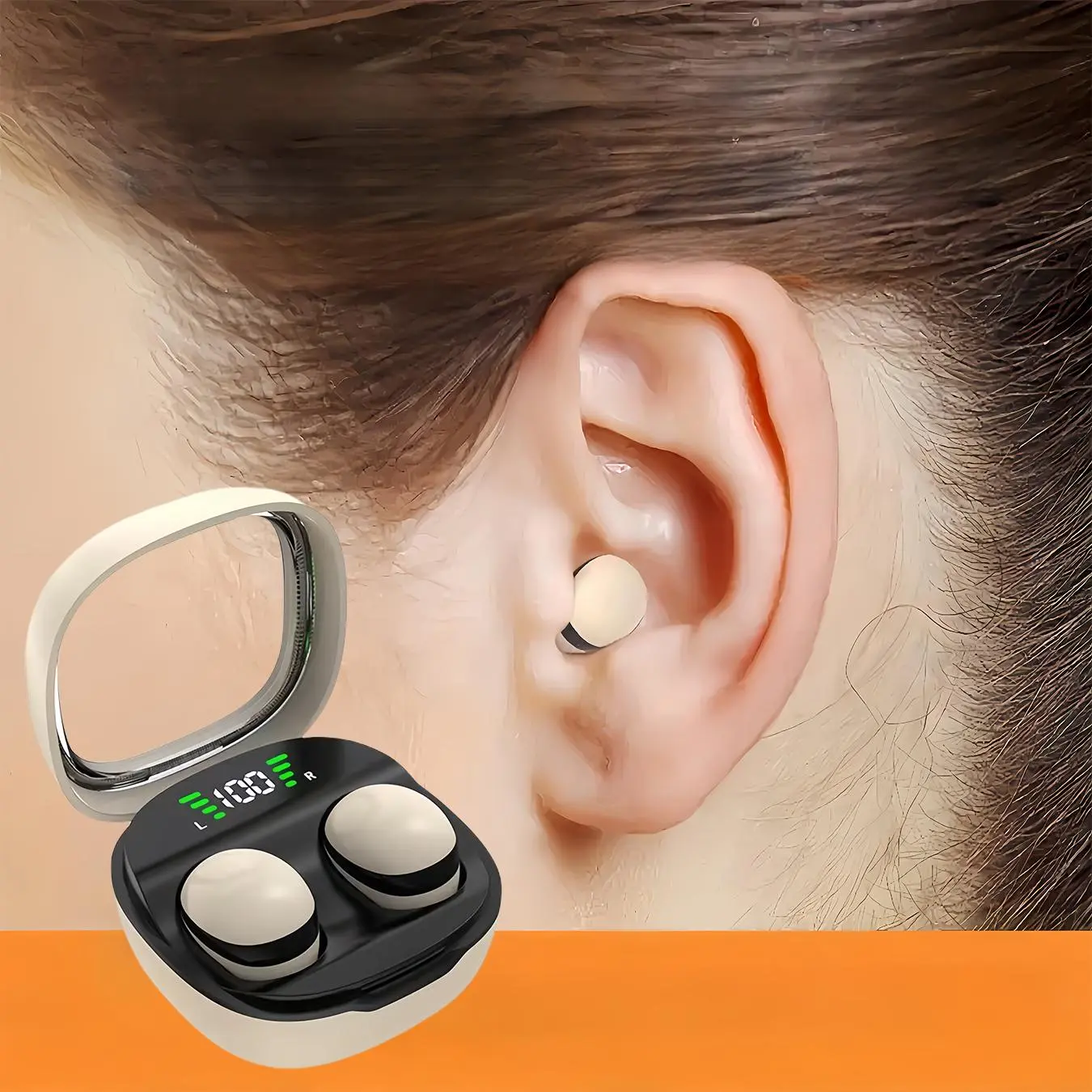in-ear Design Wireless Earphone, Noise Cancelling Headphone with Digital Display, BT Wireless Light Weight Earbuds, Gaming Earphone for Sports & Travel, True Wireless Earbuds
