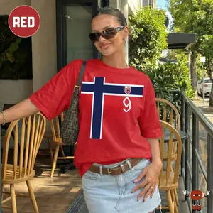 Comfort Colors Number 9 Norway Jersey Shirt: Haaland Shirt, Norwegian Football Supporter Tee, Soccer Fan Gift, Alt for Norge, World Football Cup